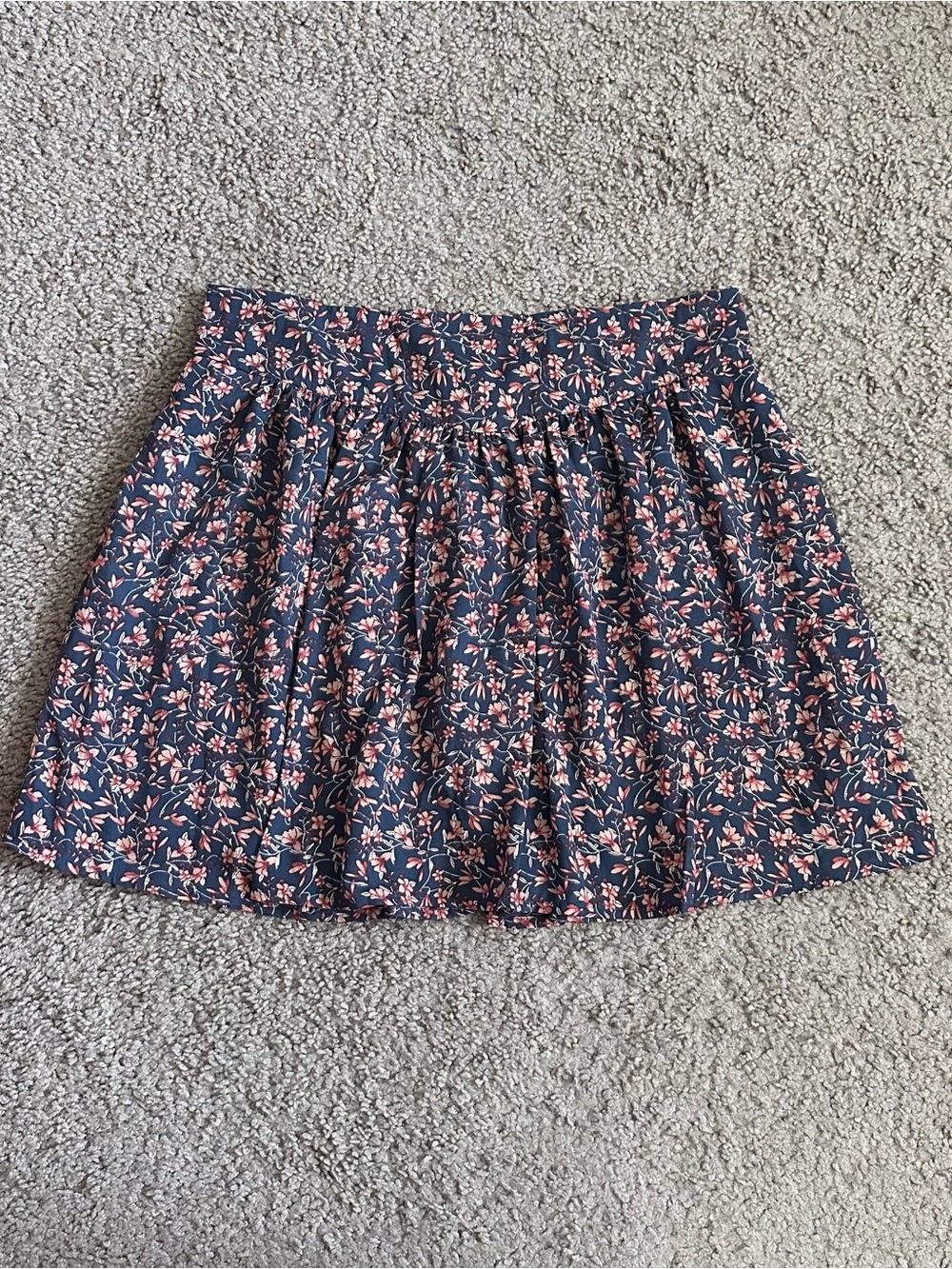 Jack by BB Dakota Navy Floral Mini Skirt Womens S